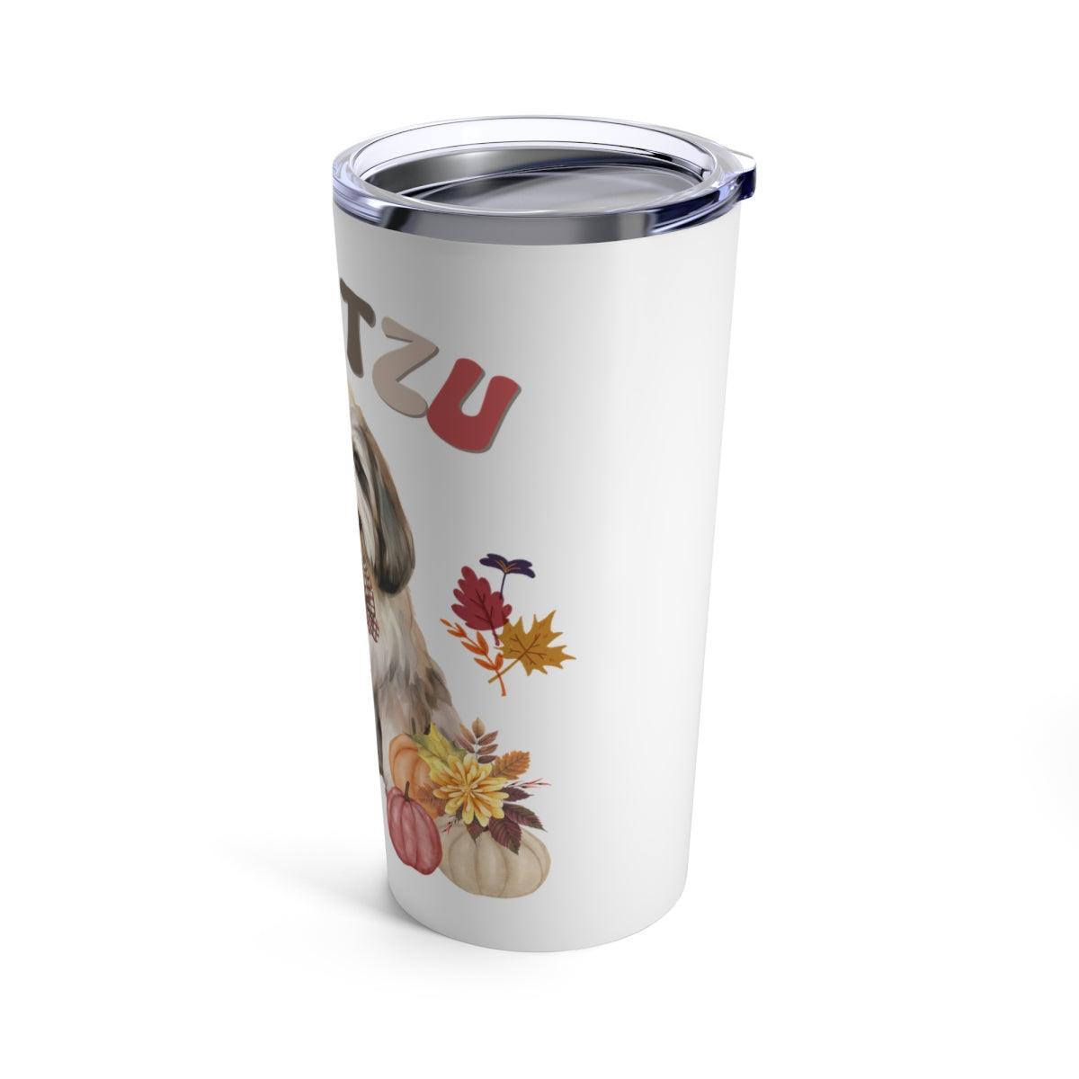 Shih Tzu In Fall Tumbler - Shih Tzu Gifts