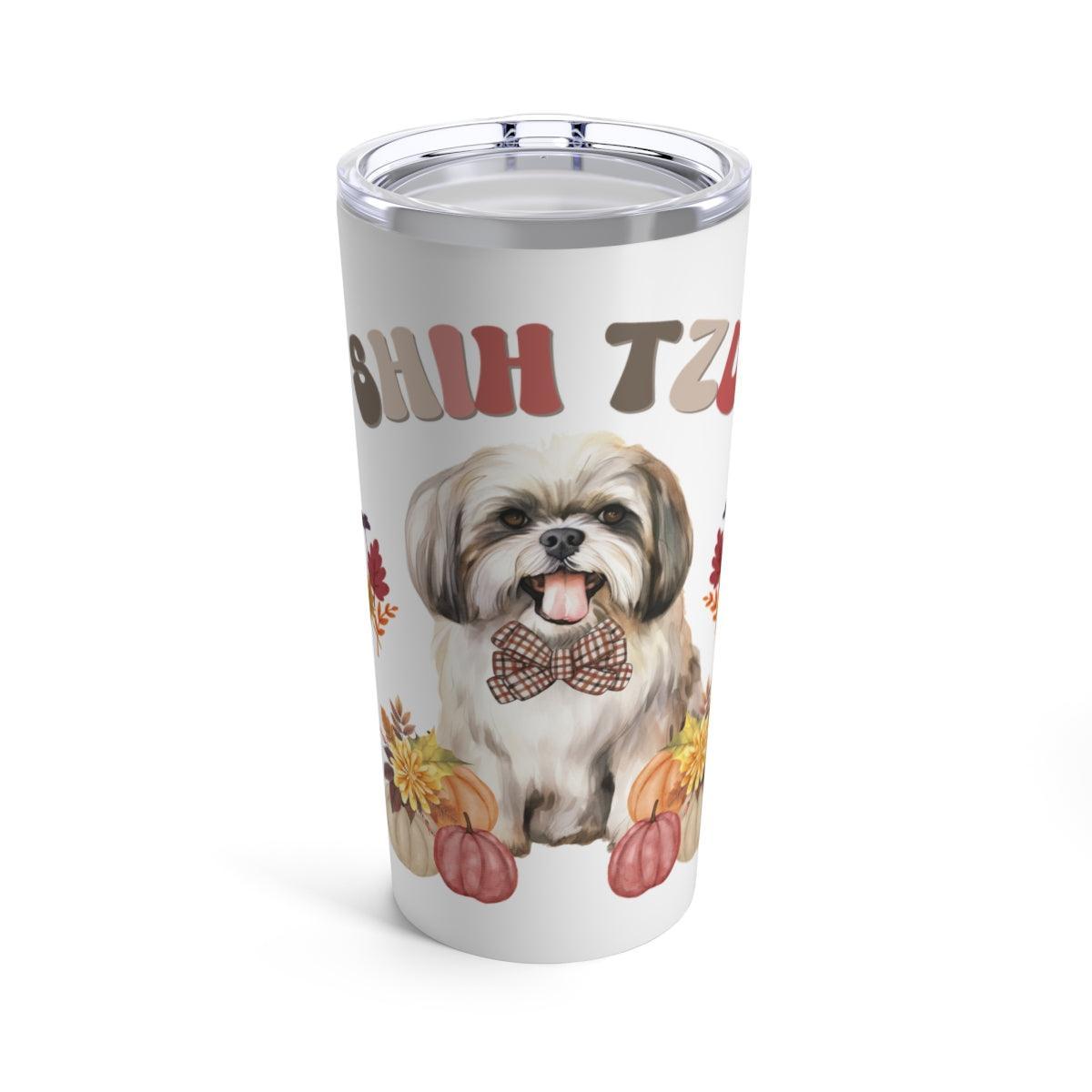 Shih Tzu In Fall Tumbler - Shih Tzu Gifts