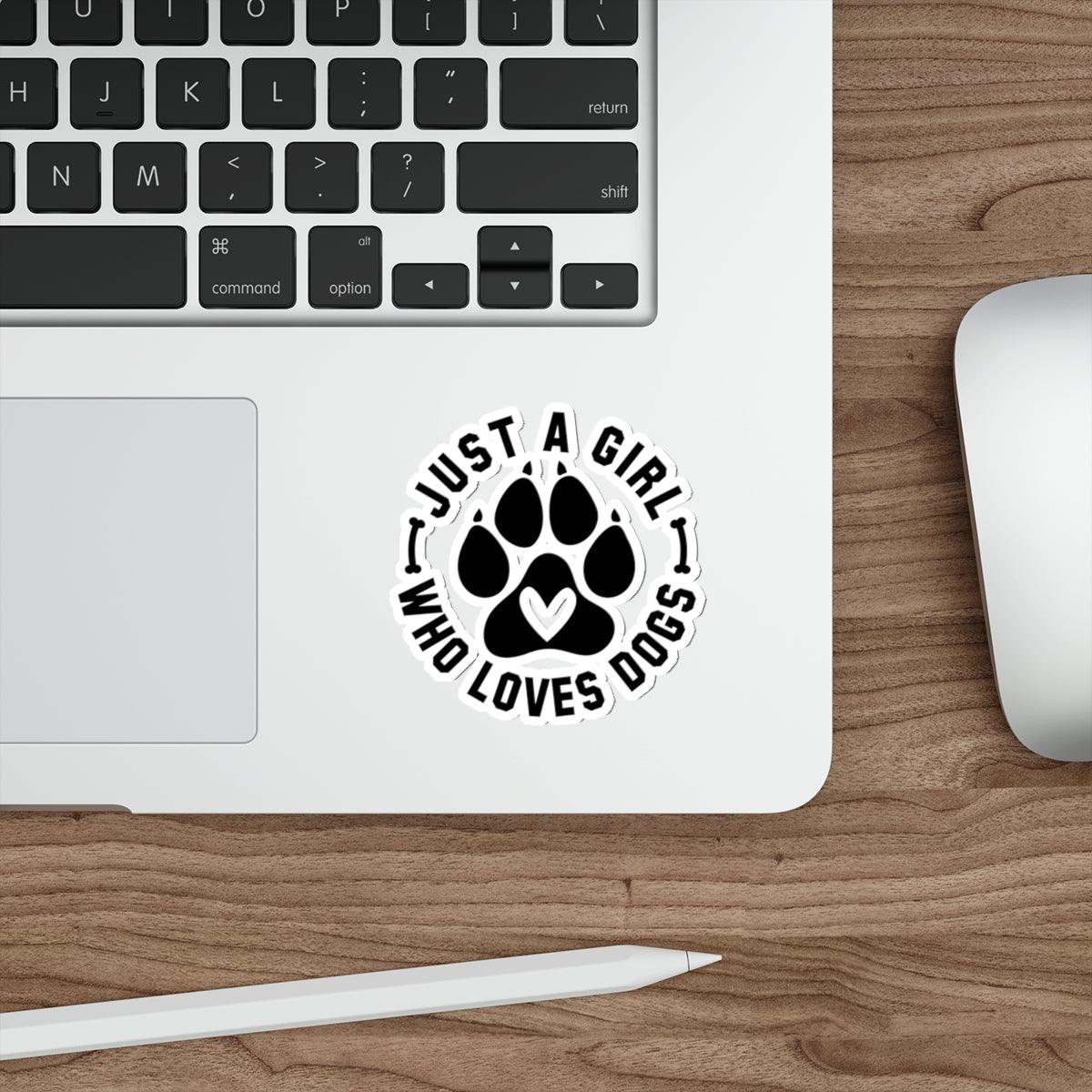 Just a Girl Who Loves Dogs Stickers