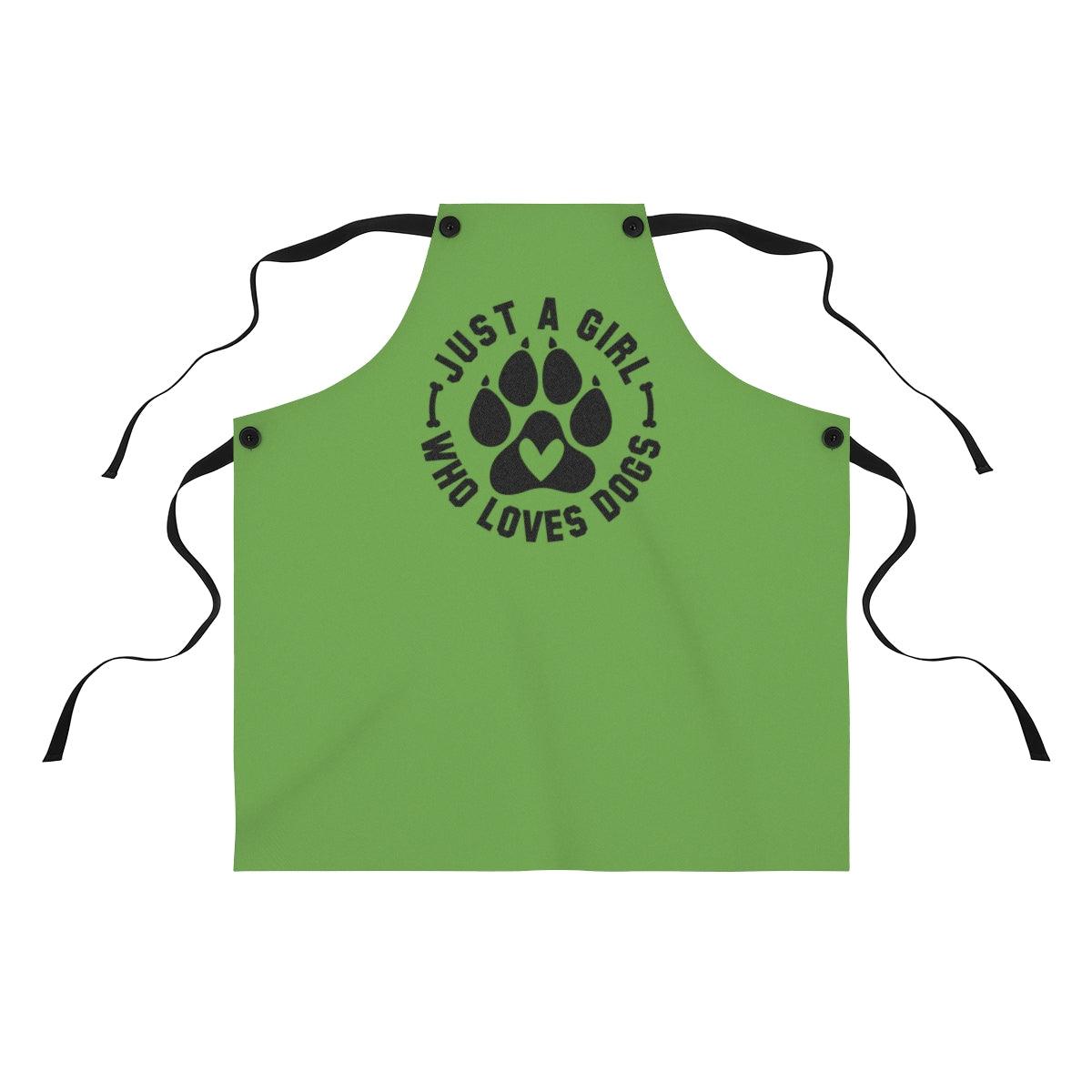 Just Girl Who Loves Dogs Apron – Perfect Gift for Dog Lovers
