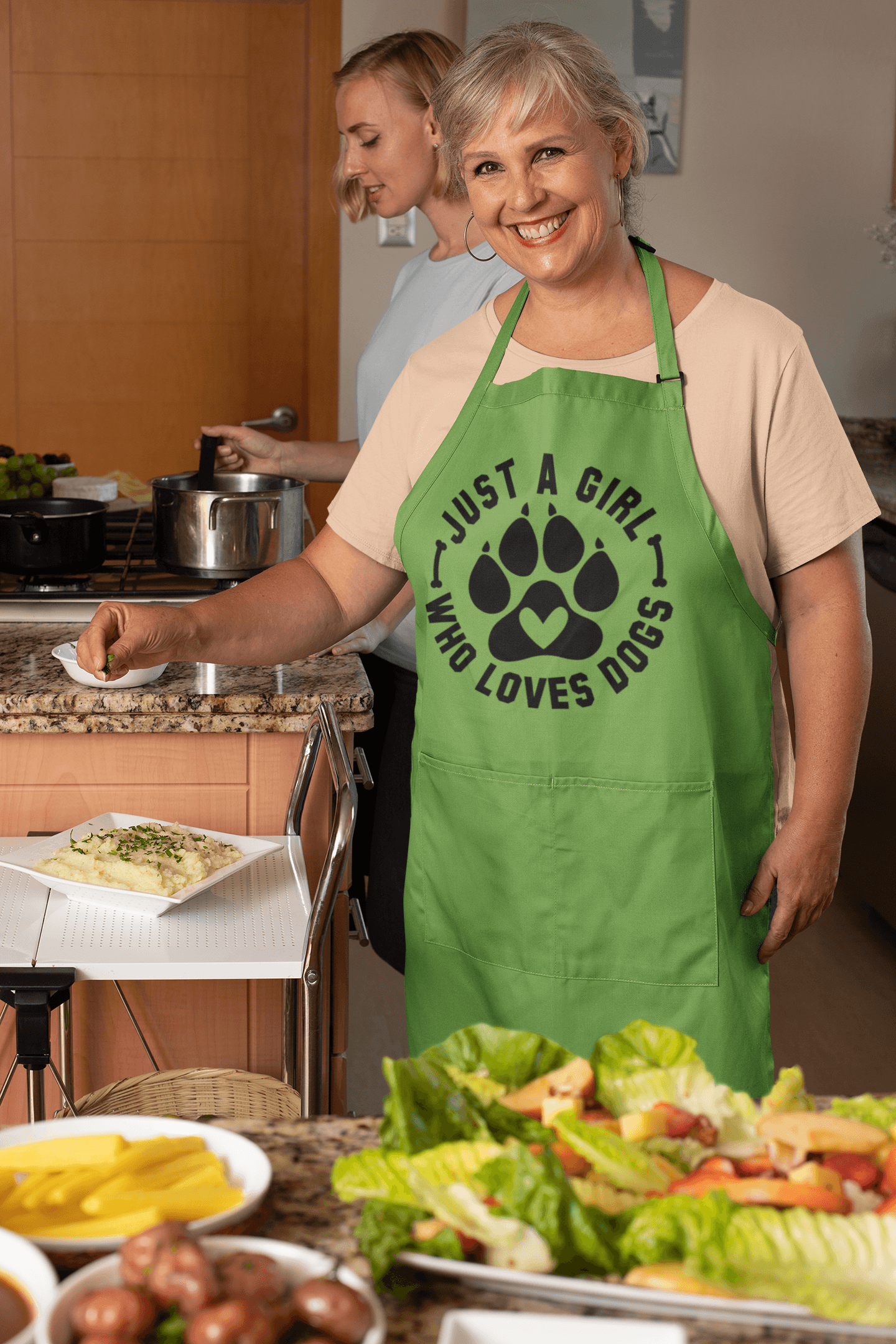 Just Girl Who Loves Dogs Apron – Perfect Gift for Dog Lovers