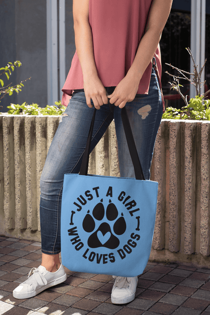 Just a Girl Who Loves Dogs Tote Bag