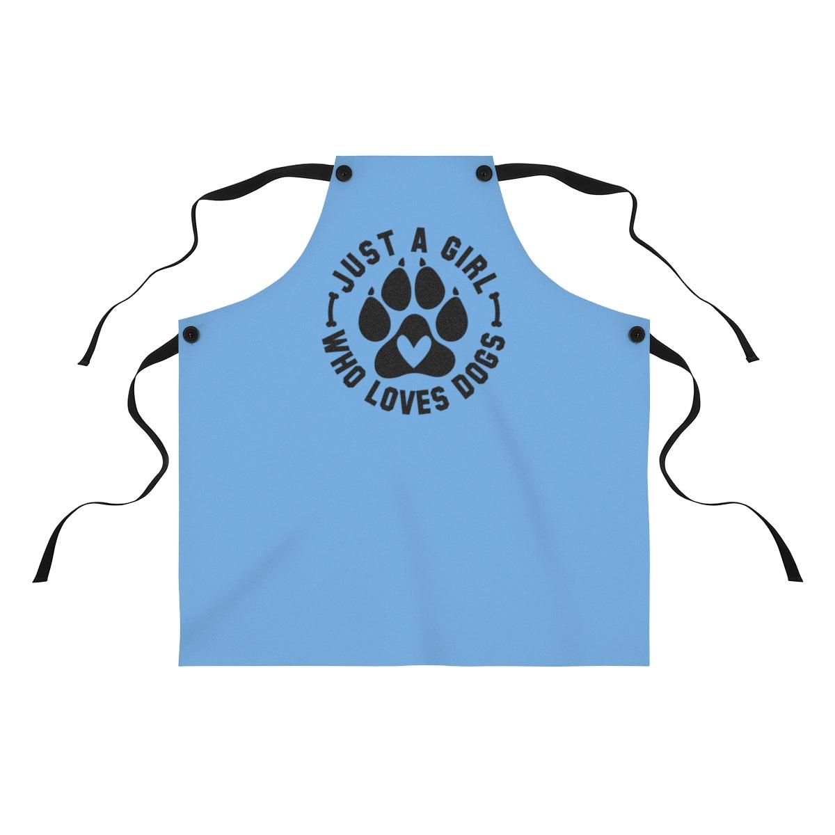 Just Girl Who Loves Dogs Apron – Perfect Gift for Dog Lovers