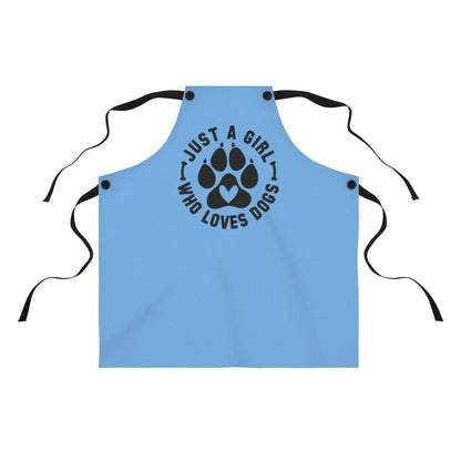 Just Girl Who Loves Dogs Apron – Perfect Gift for Dog Lovers