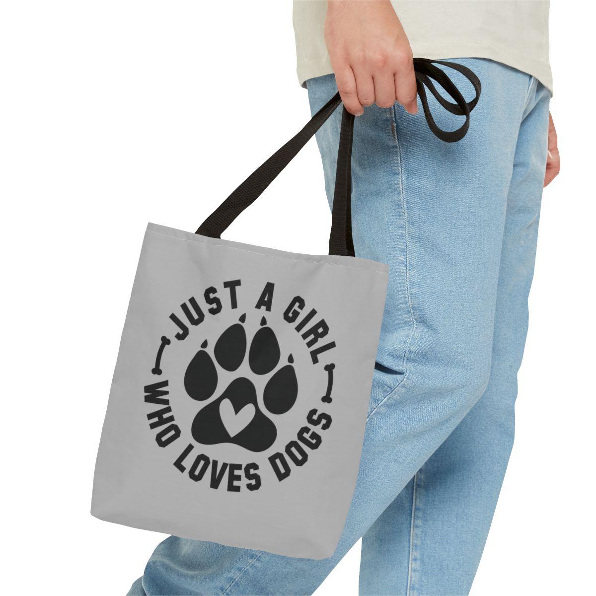 Just a Girl Who Loves Dogs Tote Bag
