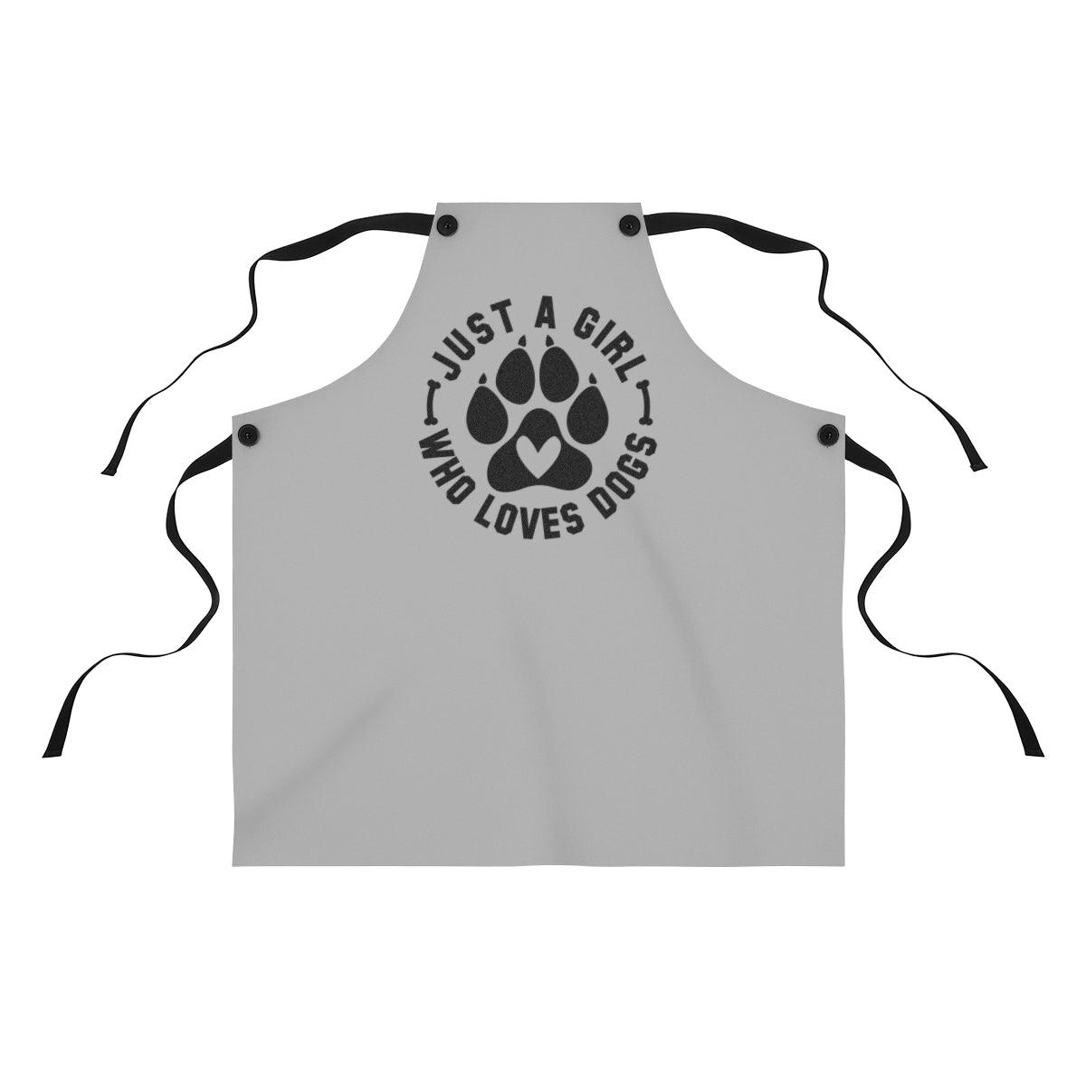 Just Girl Who Loves Dogs Apron – Perfect Gift for Dog Lovers