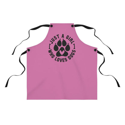 Just Girl Who Loves Dogs Apron – Perfect Gift for Dog Lovers