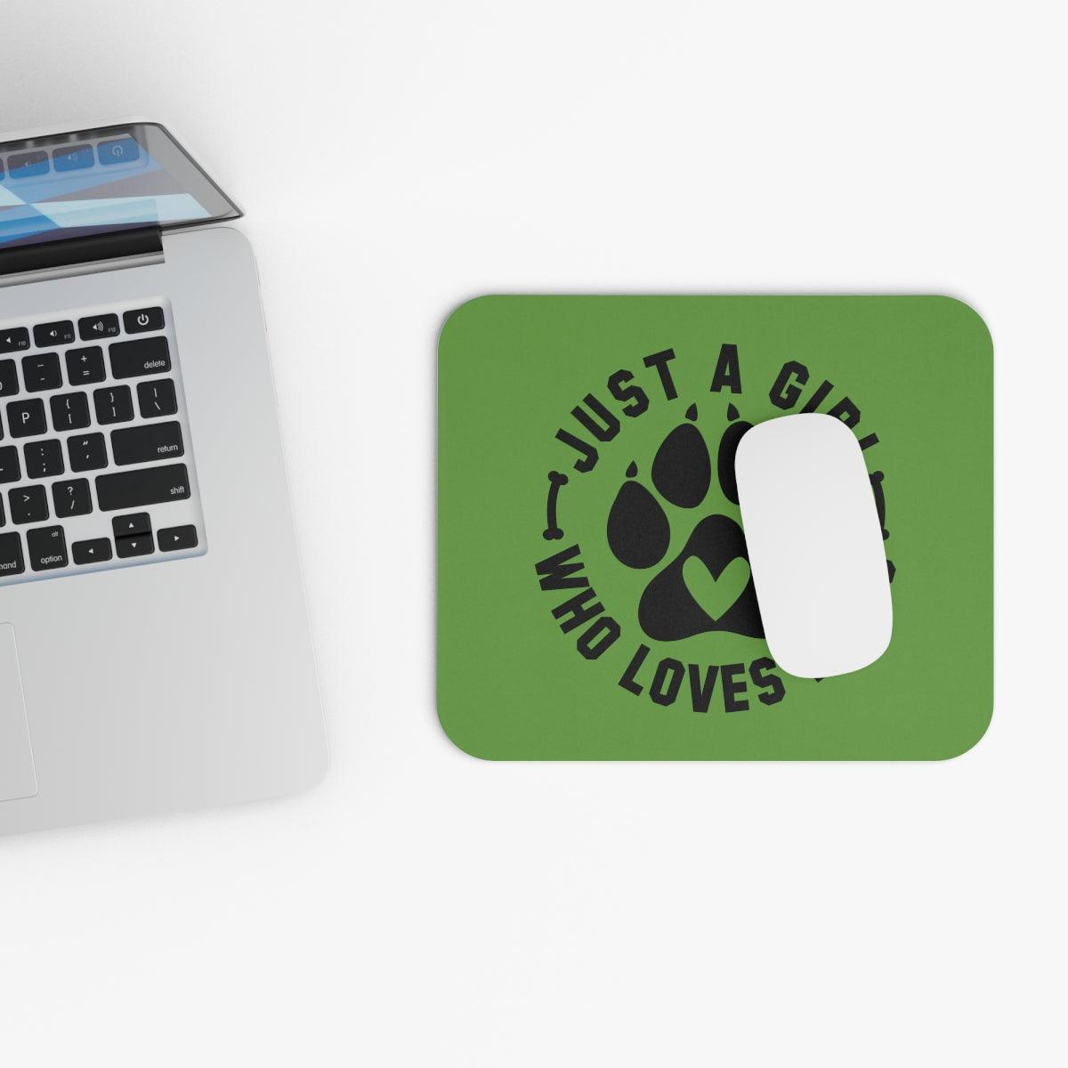 Just a Girl Who Loves Dogs Mouse Pad