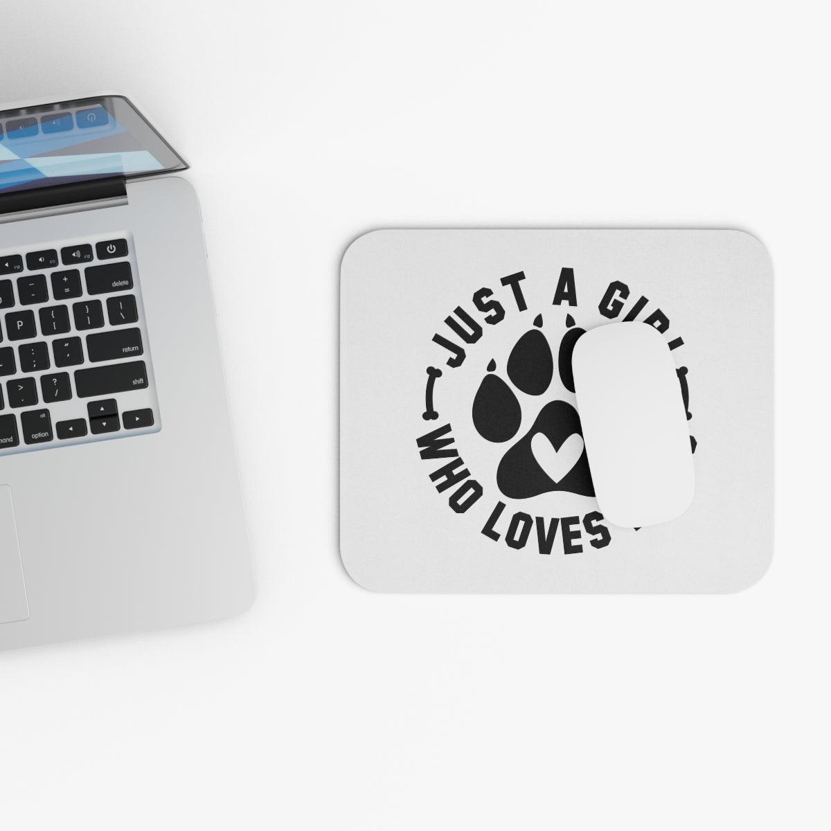 Just a Girl Who Loves Dogs Mouse Pad