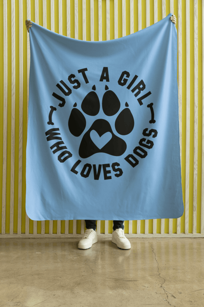 Just a Girl Who Loves Dogs Blanket