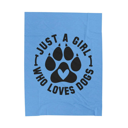 Just a Girl Who Loves Dogs Blanket