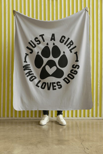 Just a Girl Who Loves Dogs Blanket