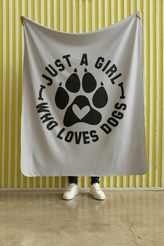 Just a Girl Who Loves Dogs Blanket
