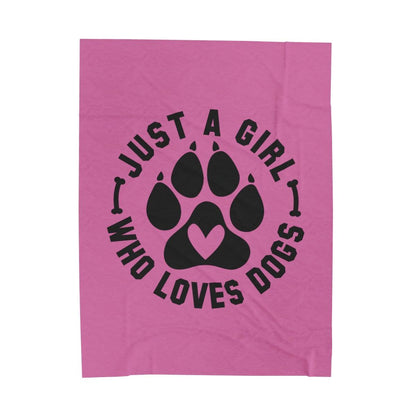 Just a Girl Who Loves Dogs Blanket