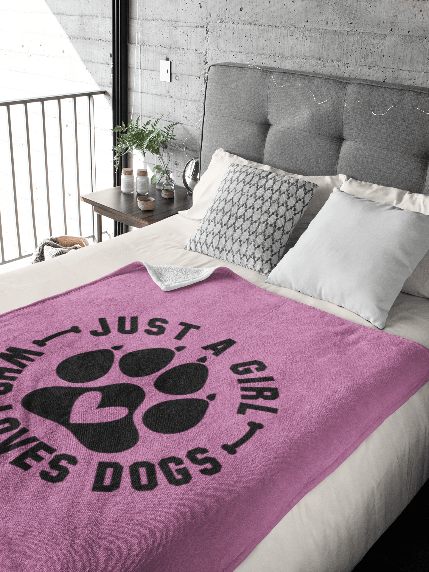 Just a Girl Who Loves Dogs Blanket