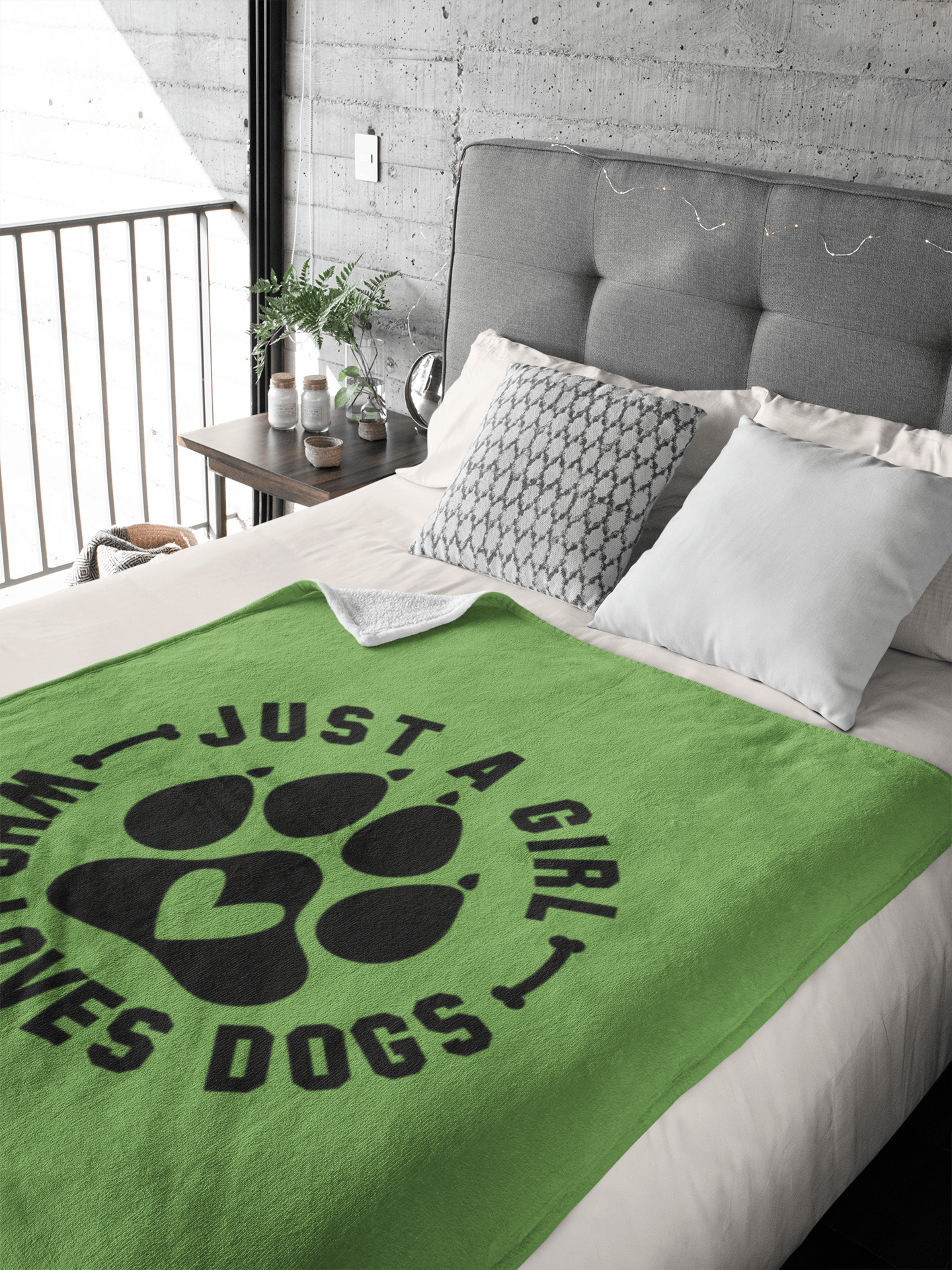 Just a Girl Who Loves Dogs Blanket