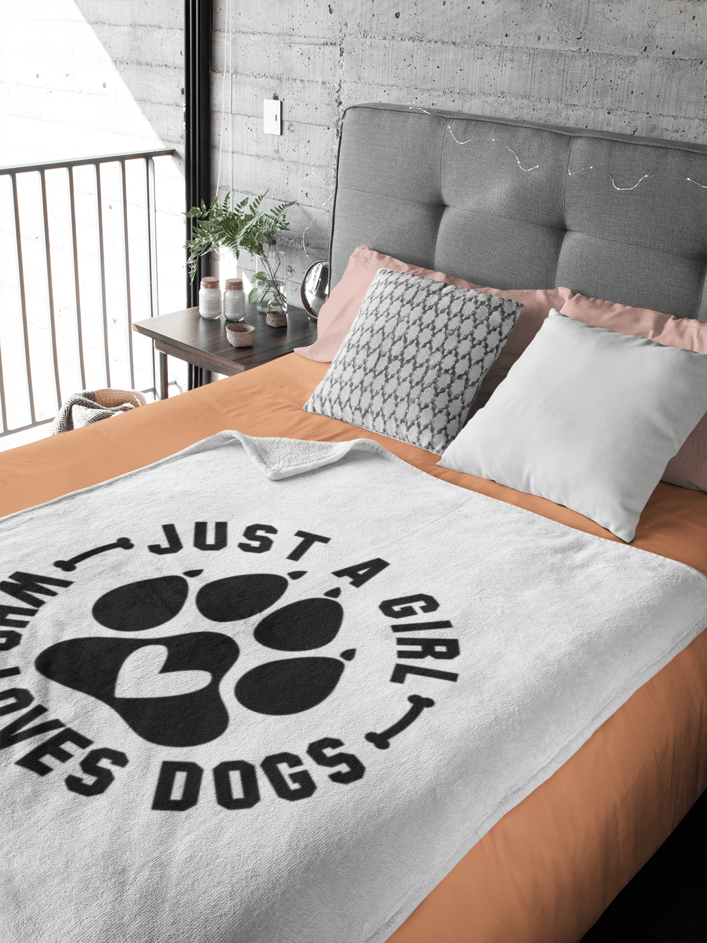 Just a Girl Who Loves Dogs Blanket
