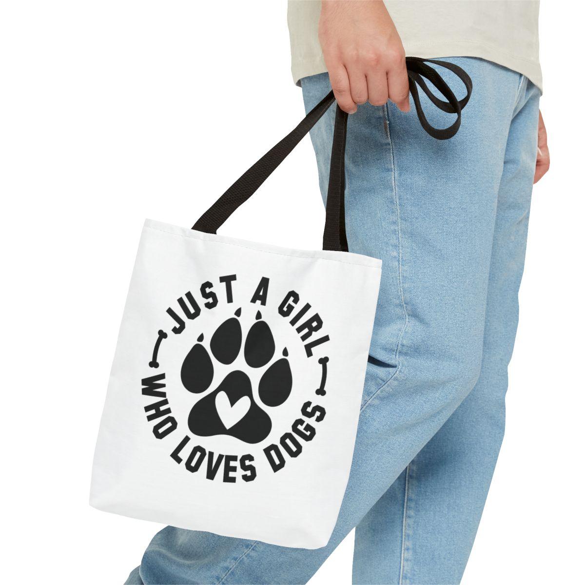 Just a Girl Who Loves Dogs Tote Bag