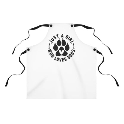 Just Girl Who Loves Dogs Apron – Perfect Gift for Dog Lovers
