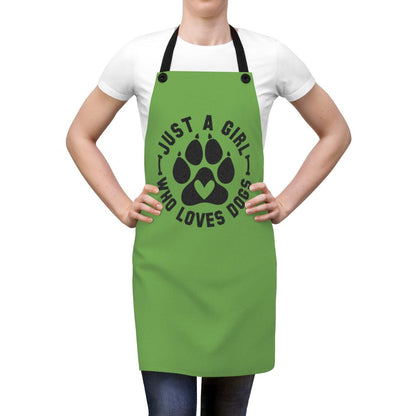 Just Girl Who Loves Dogs Apron – Perfect Gift for Dog Lovers