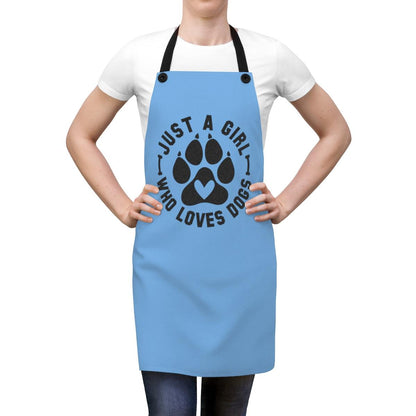 Just Girl Who Loves Dogs Apron – Perfect Gift for Dog Lovers