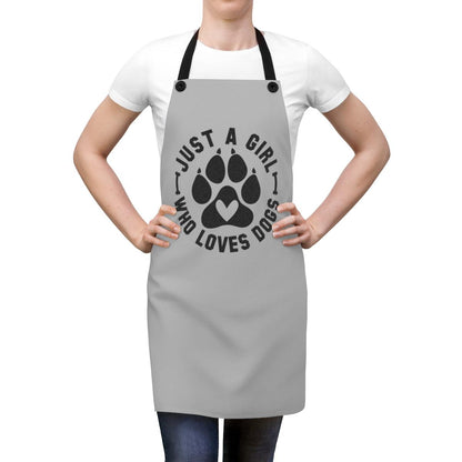 Just Girl Who Loves Dogs Apron – Perfect Gift for Dog Lovers