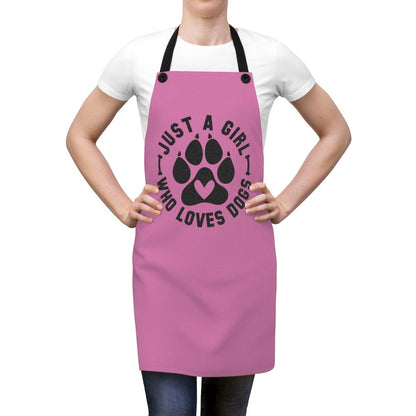 Just Girl Who Loves Dogs Apron – Perfect Gift for Dog Lovers