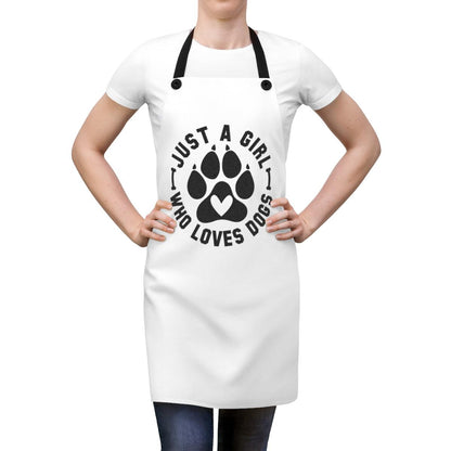Just Girl Who Loves Dogs Apron – Perfect Gift for Dog Lovers