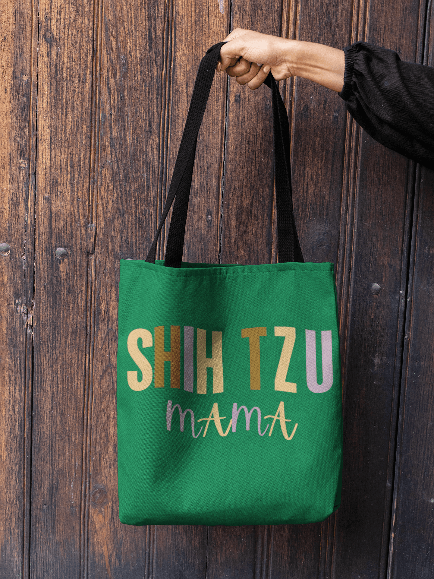 Shih Tzu Mama Words Tote Bag - Shih Tzu Gifts