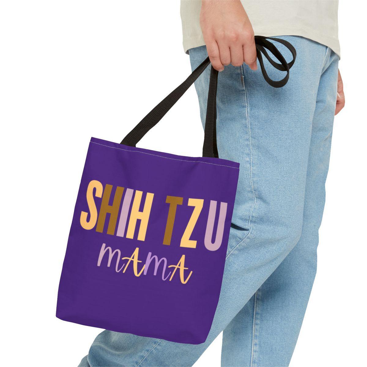 Shih Tzu Mama Words Tote Bag - Shih Tzu Gifts