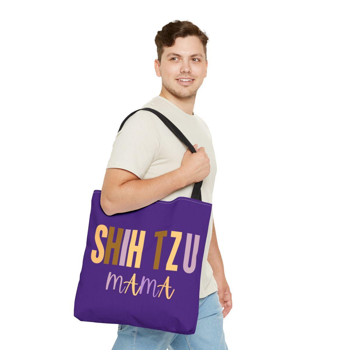 Shih Tzu Mama Words Tote Bag - Shih Tzu Gifts