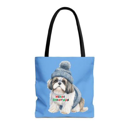 Merry Christmas Shih Tzu Tote Bag - Perfect Holiday Gift for Dog Lovers - Shih Tzu Gifts