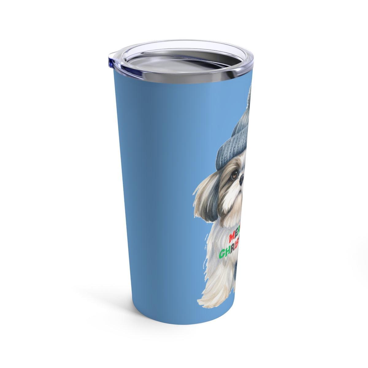 Merry Christmas Shih Tzu Tumbler - Perfect Holiday Gift for Dog Lovers - Shih Tzu Gifts