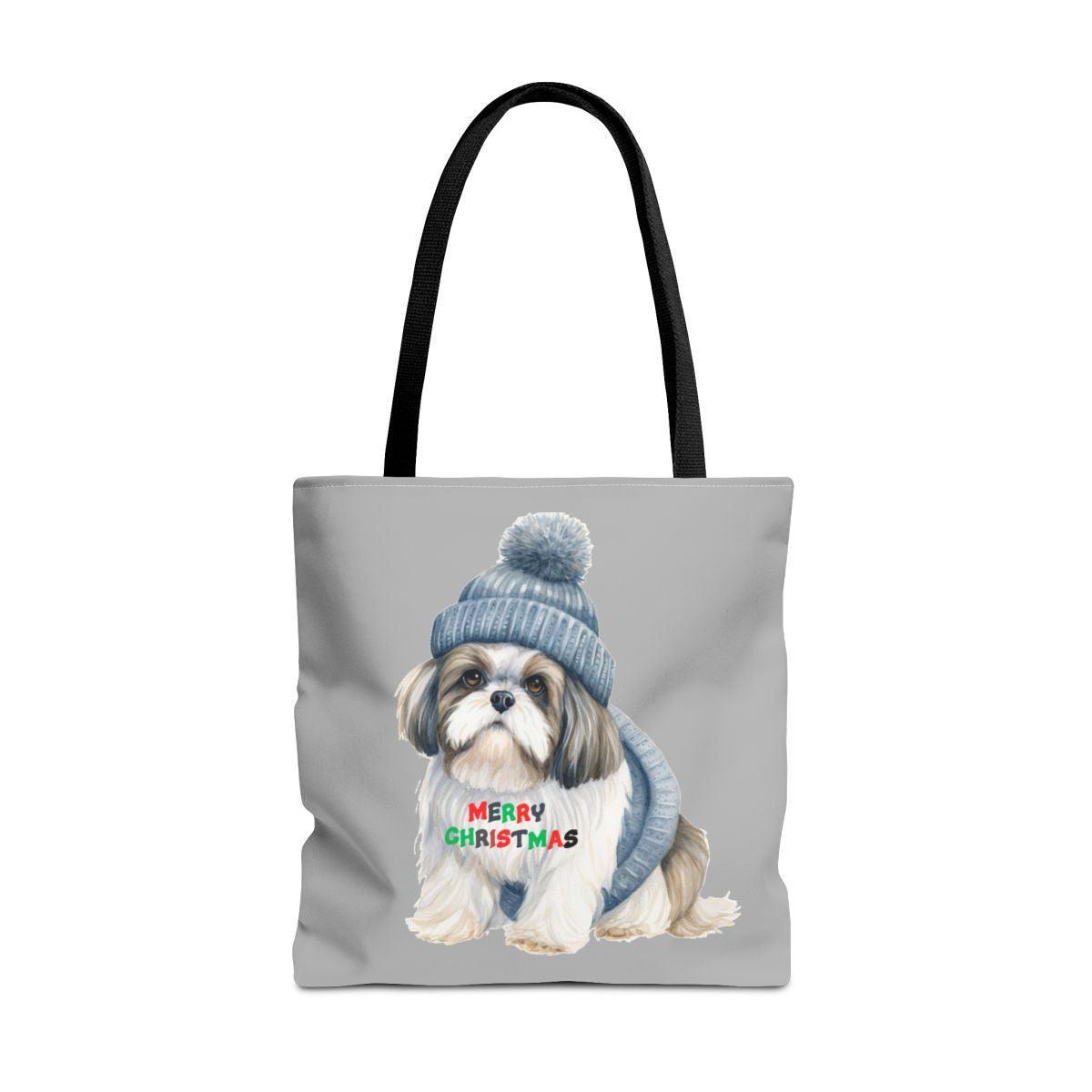 Merry Christmas Shih Tzu Tote Bag - Perfect Holiday Gift for Dog Lovers - Shih Tzu Gifts