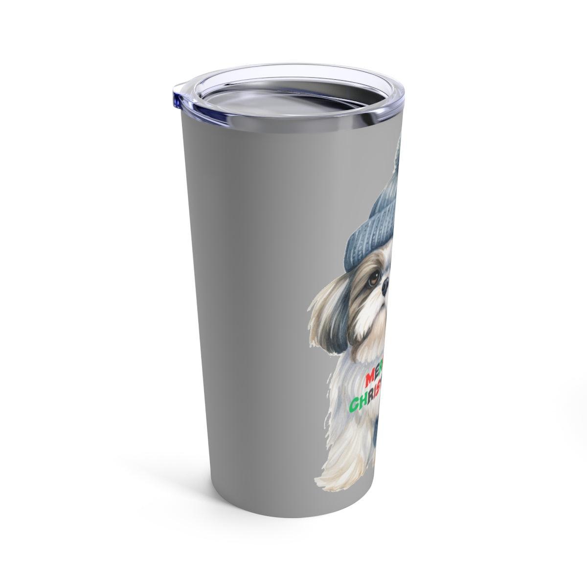 Merry Christmas Shih Tzu Tumbler - Perfect Holiday Gift for Dog Lovers - Shih Tzu Gifts