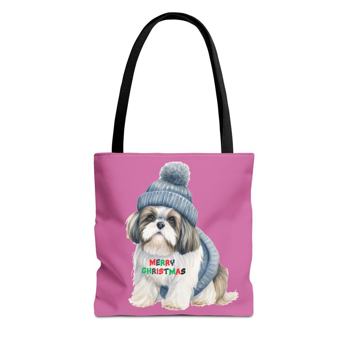 Merry Christmas Shih Tzu Tote Bag - Perfect Holiday Gift for Dog Lovers - Shih Tzu Gifts