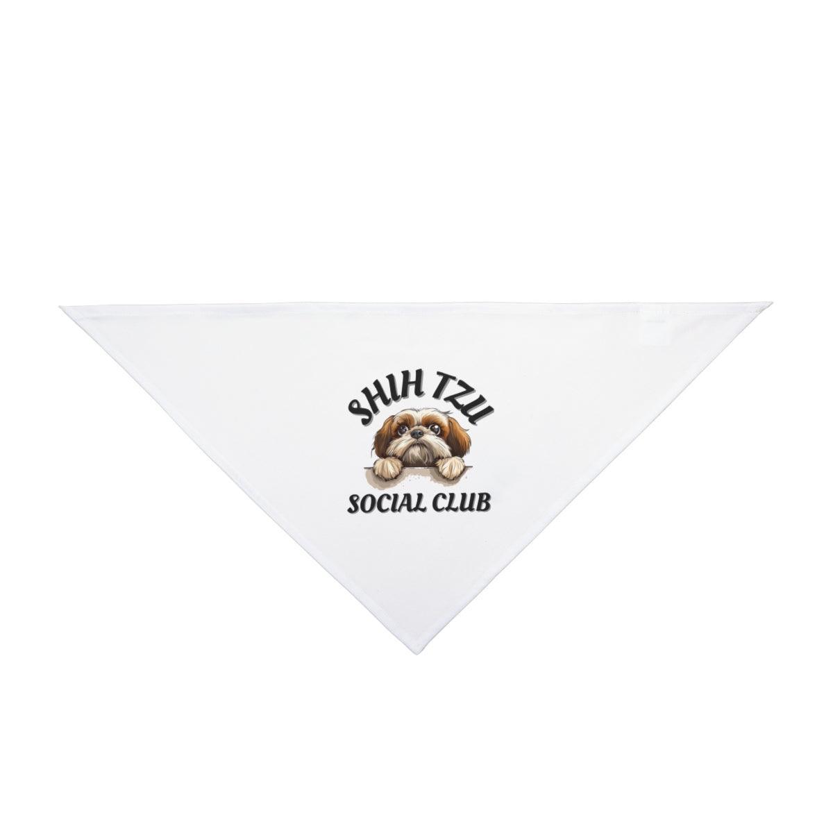 Shih Tzu Social Club Pet Bandana - Shih Tzu Gifts