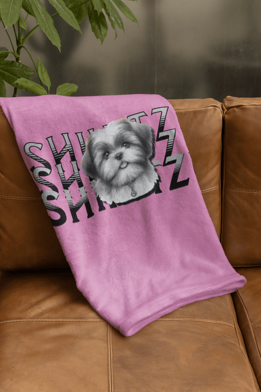 Shih Tzu Stack Blanket – Cute & Cozy Gift for Dog Lovers