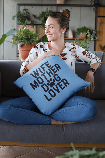 Wife Mother Dog Lover Pillow - Shih Tzu Gifts