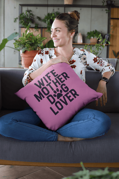 Wife Mother Dog Lover Pillow - Shih Tzu Gifts