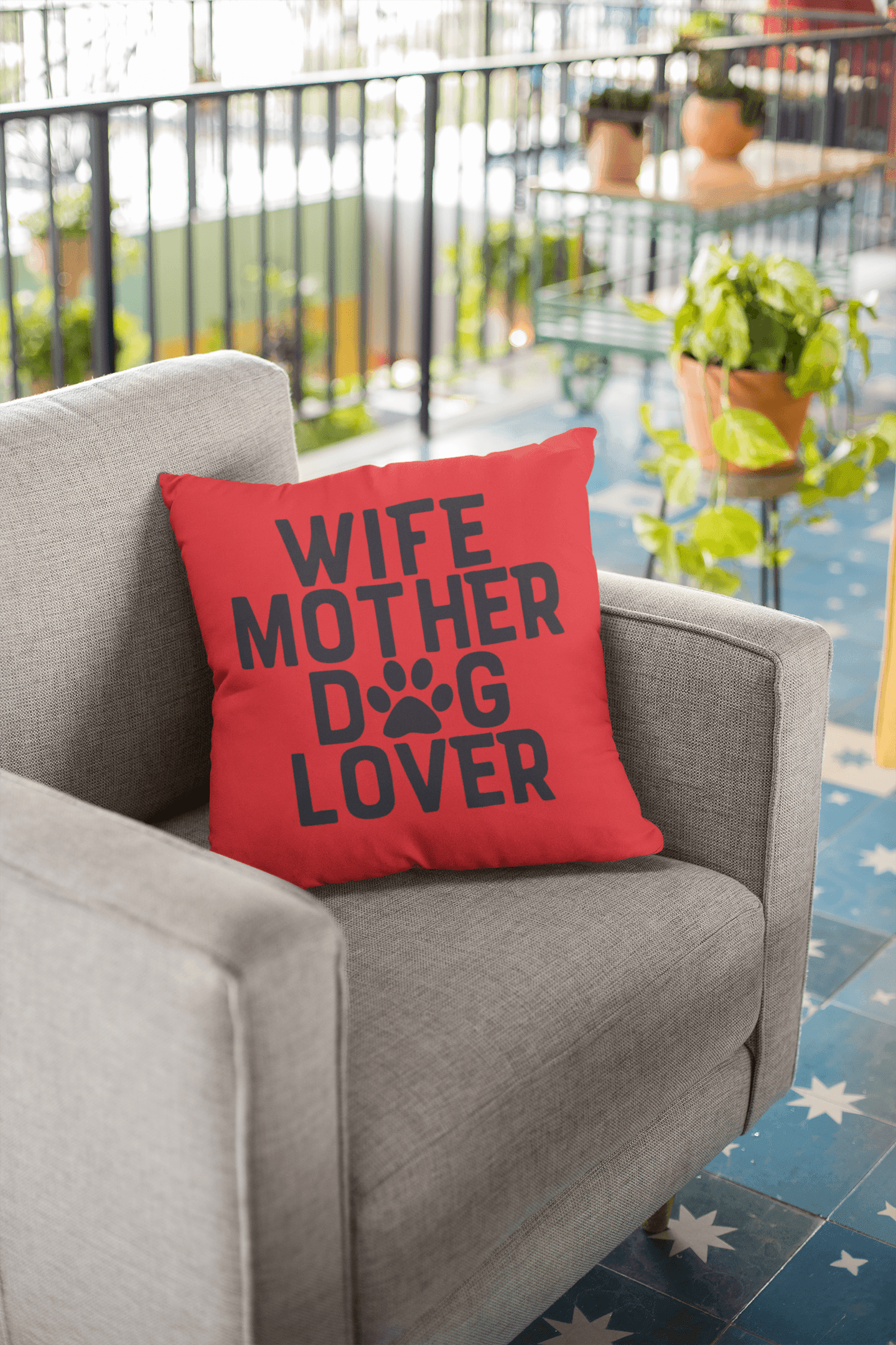 Wife Mother Dog Lover Pillow - Shih Tzu Gifts