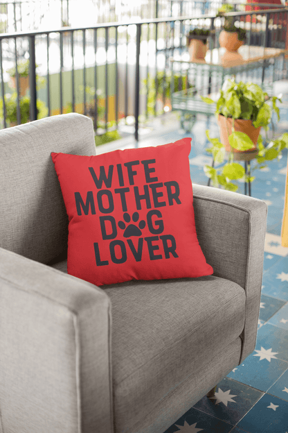 Wife Mother Dog Lover Pillow - Shih Tzu Gifts