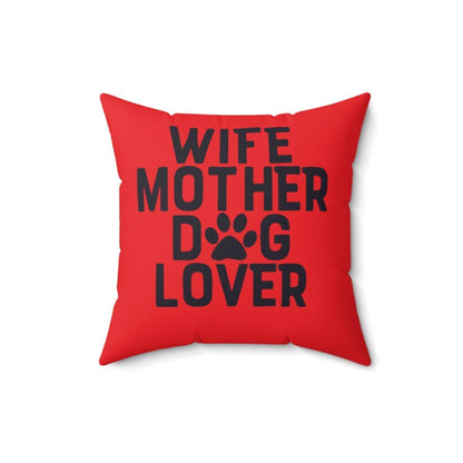 Wife Mother Dog Lover Pillow - Shih Tzu Gifts