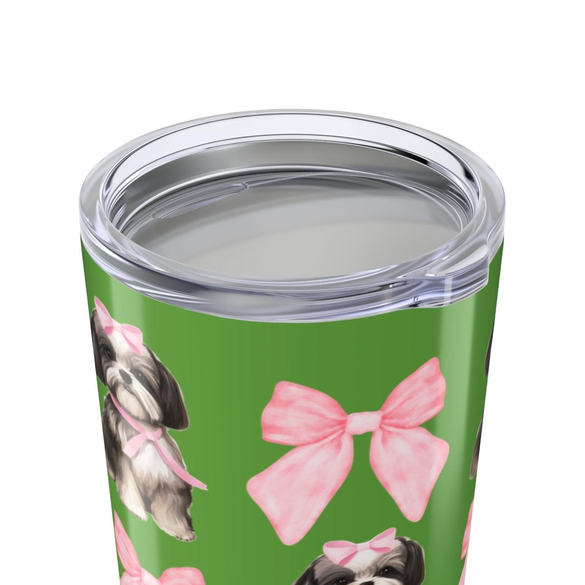 Shih Tzu With Pink Bows Tumbler - Perfect Gift for Shih Tzu Dog Lovers