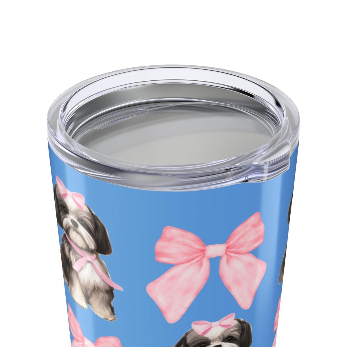 Shih Tzu With Pink Bows Tumbler - Perfect Gift for Shih Tzu Dog Lovers