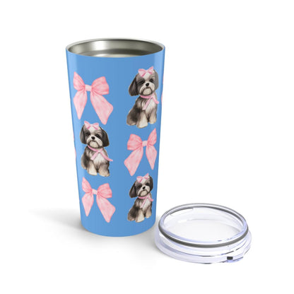 Shih Tzu With Pink Bows Tumbler - Perfect Gift for Shih Tzu Dog Lovers