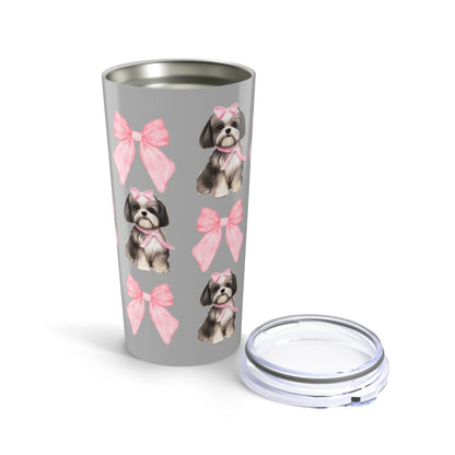 Shih Tzu With Pink Bows Tumbler - Perfect Gift for Shih Tzu Dog Lovers