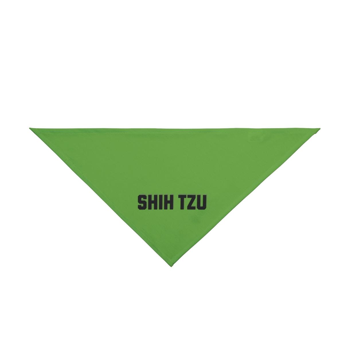 Trendy Shih Tzu Text Dog Bandana – Stylish & Comfortable Pet Wear