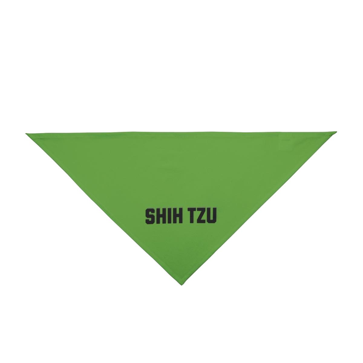 Trendy Shih Tzu Text Dog Bandana – Stylish & Comfortable Pet Wear