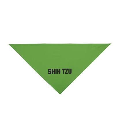 Trendy Shih Tzu Text Dog Bandana – Stylish & Comfortable Pet Wear
